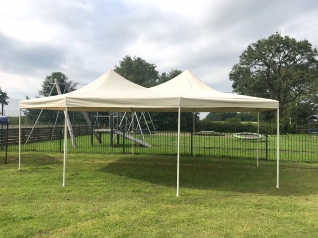 Waterproof marquee, 6.5m x 5.0m. Octagonal shape.
Top only or all/any of the side curtains